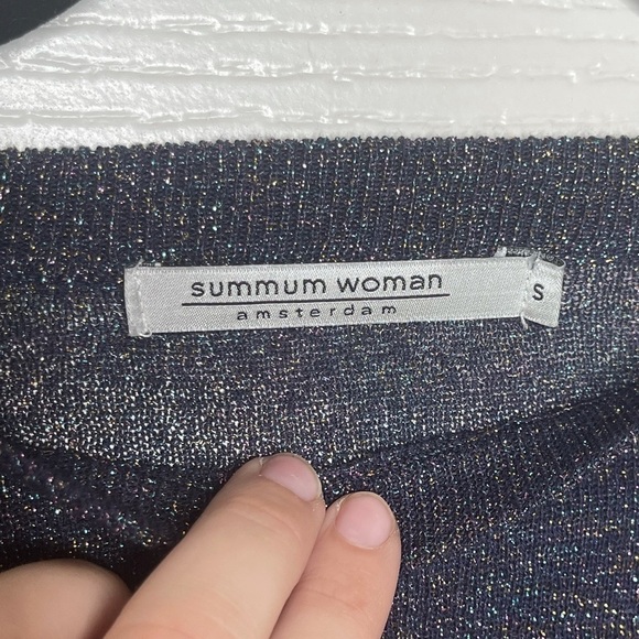 SUMMUM AMSTERDAM Metallic Multicolor Top - Picture 4 of 8